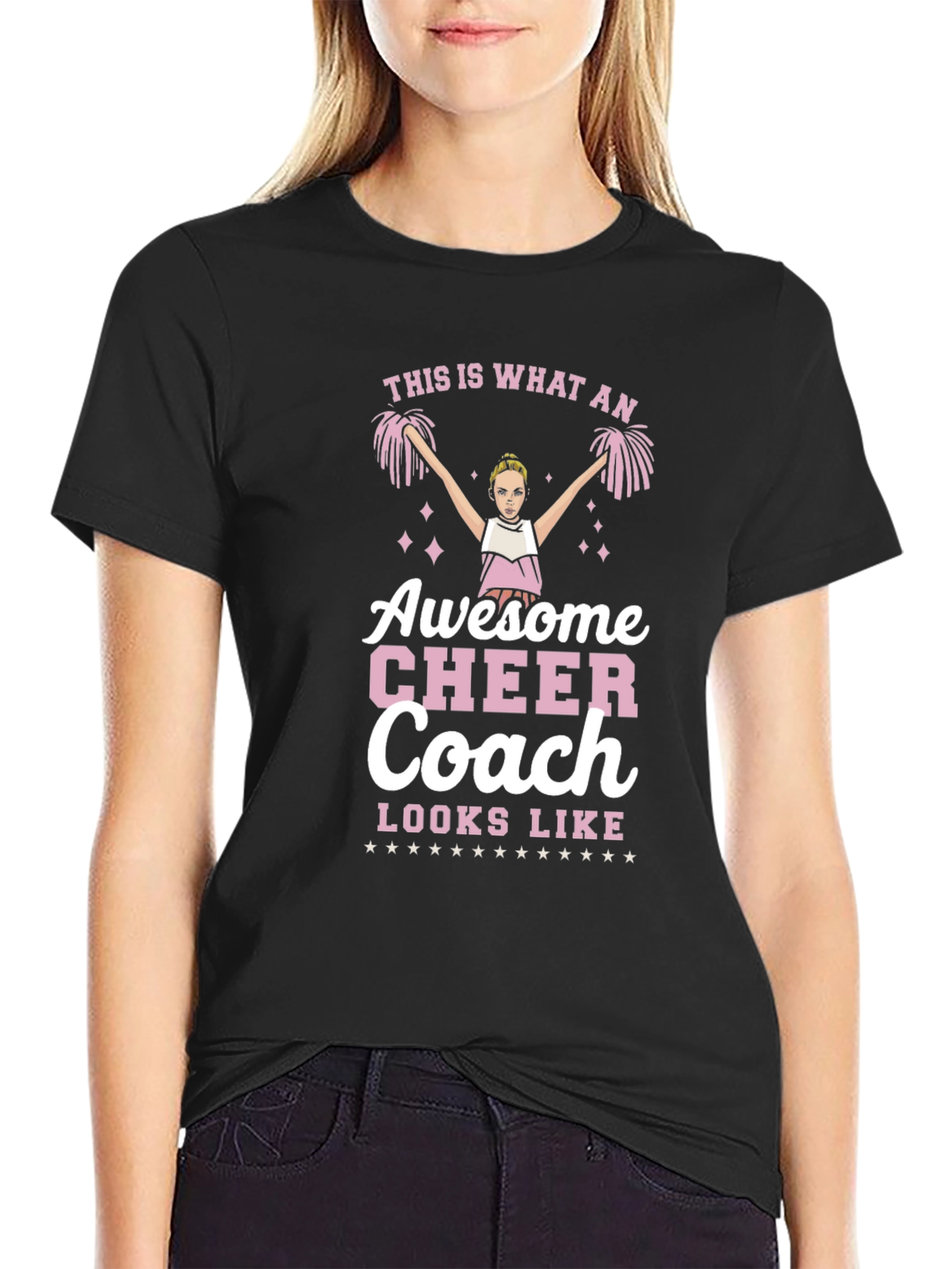 Awesome Cheer Coach T-Shirt - Cheerleading Gift