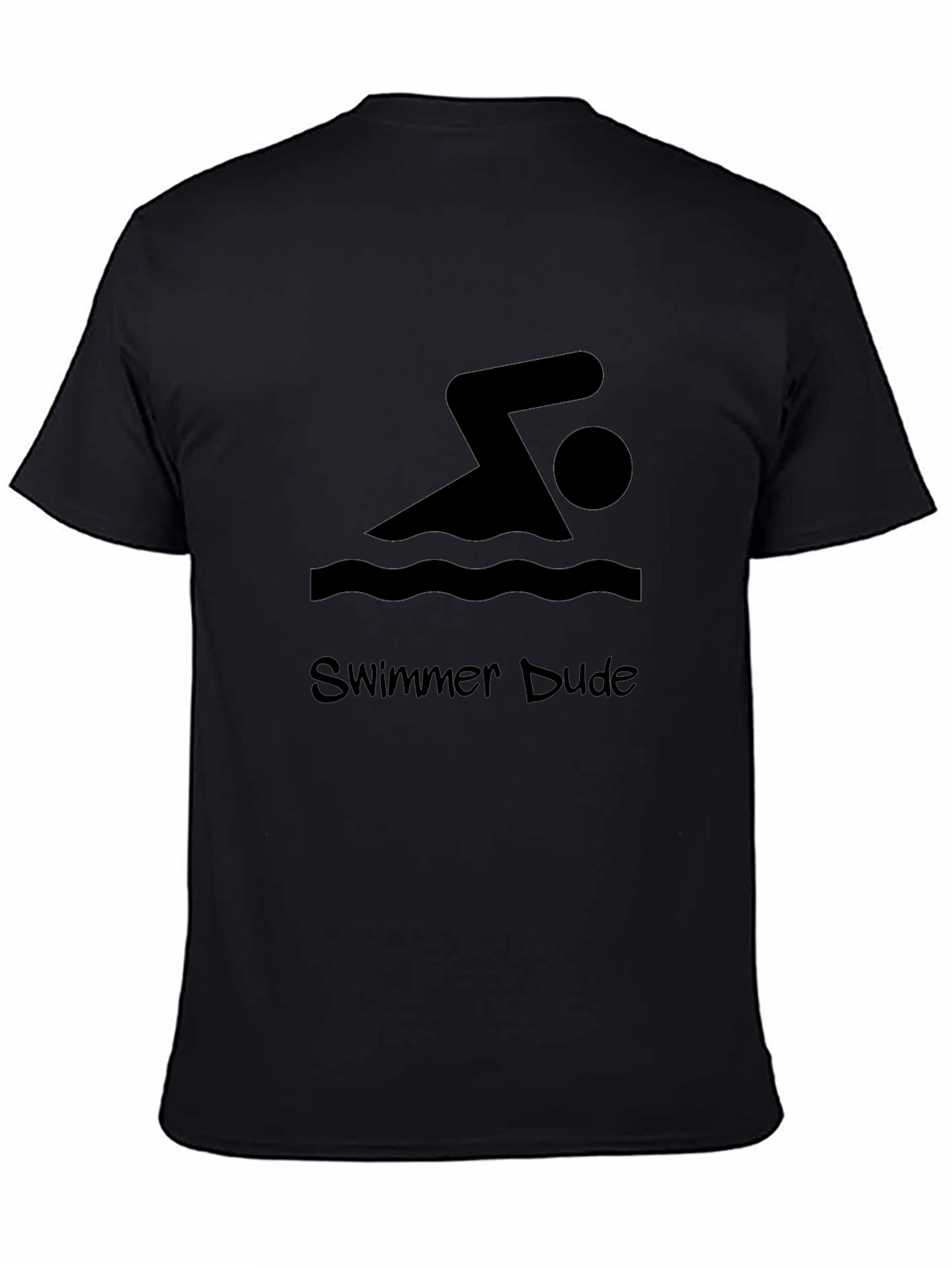 Swimmer Dude Black Graphic Tee