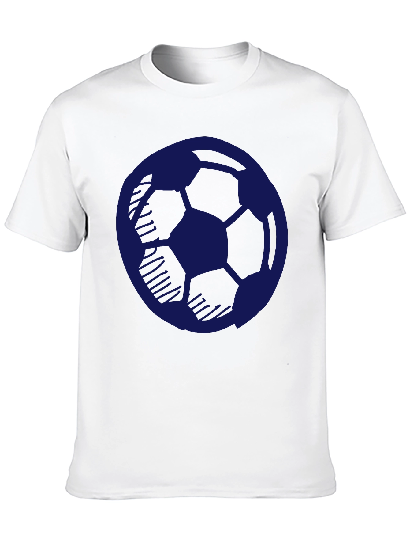 Soccer Ball Graphic Tee - Casual Mens Black T-Shirt