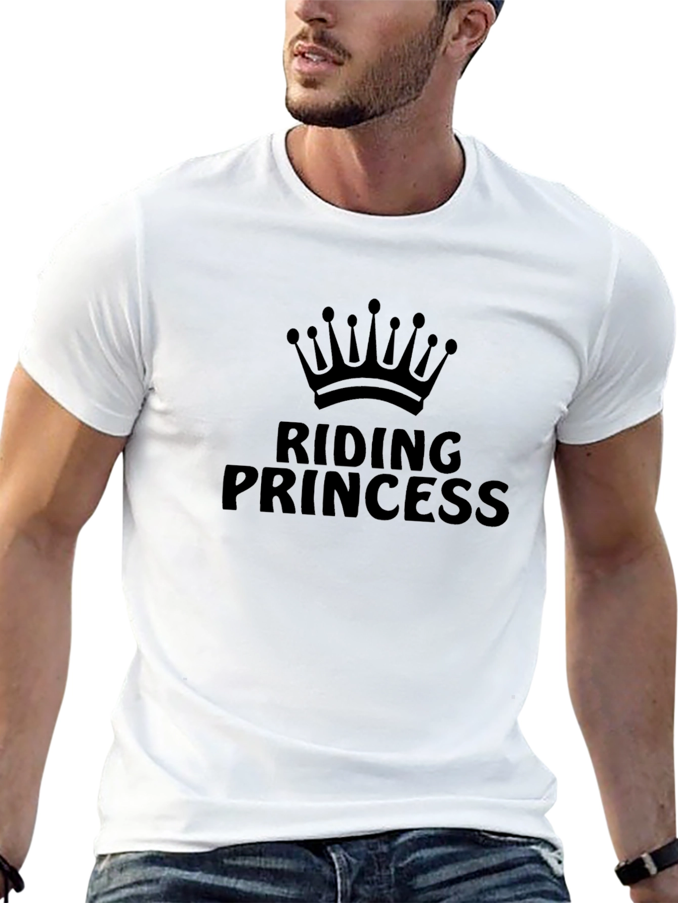 Riding Princess Black T-Shirt