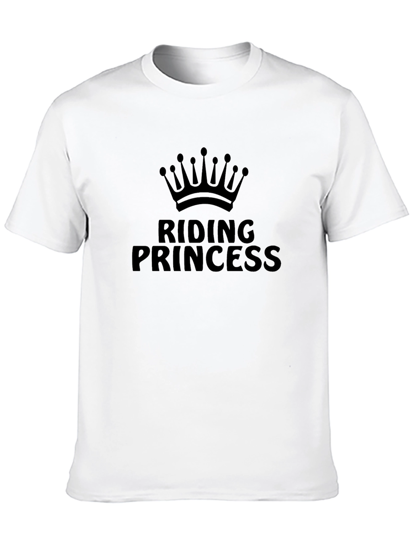 Riding Princess Black T-Shirt