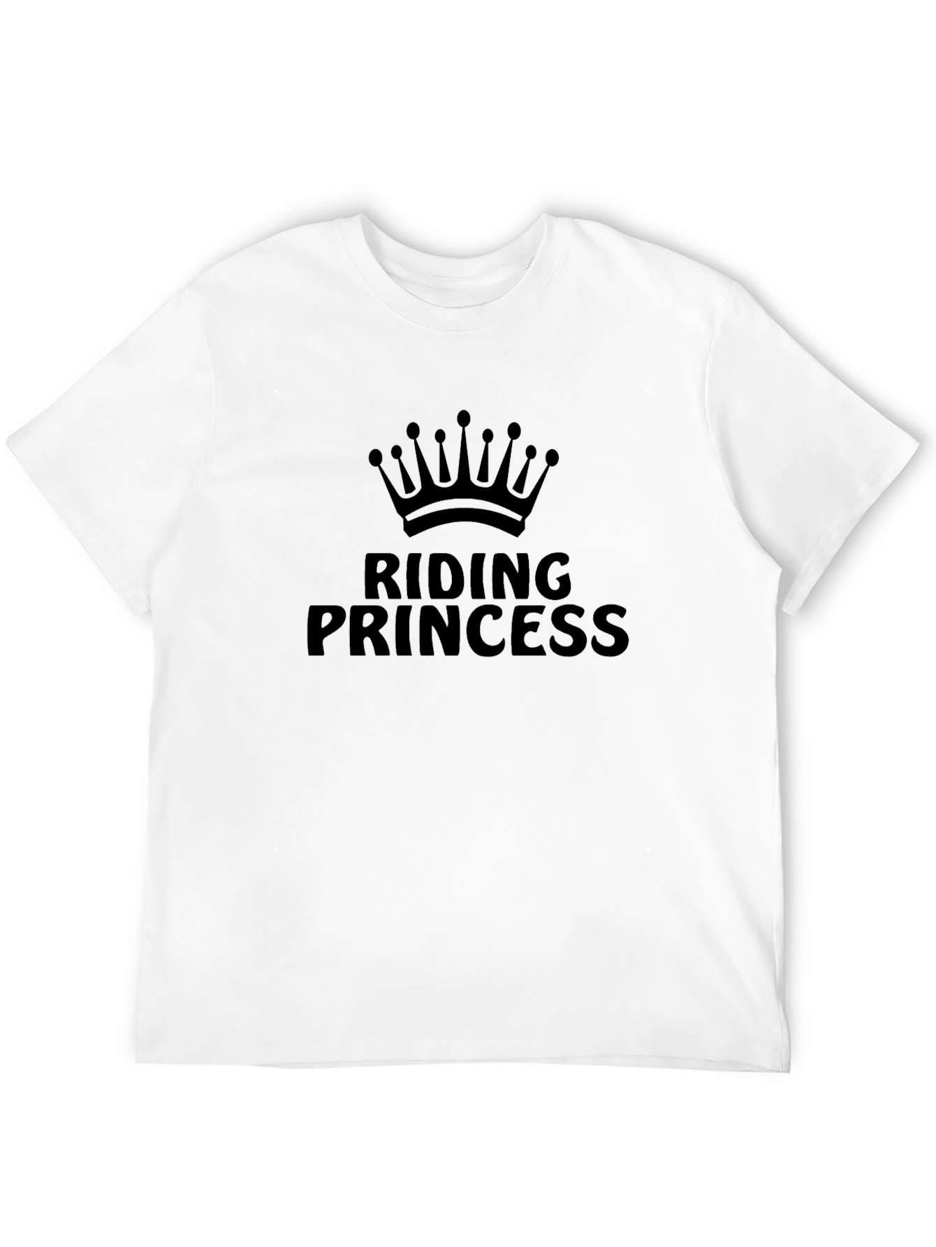 Riding Princess Black T-Shirt