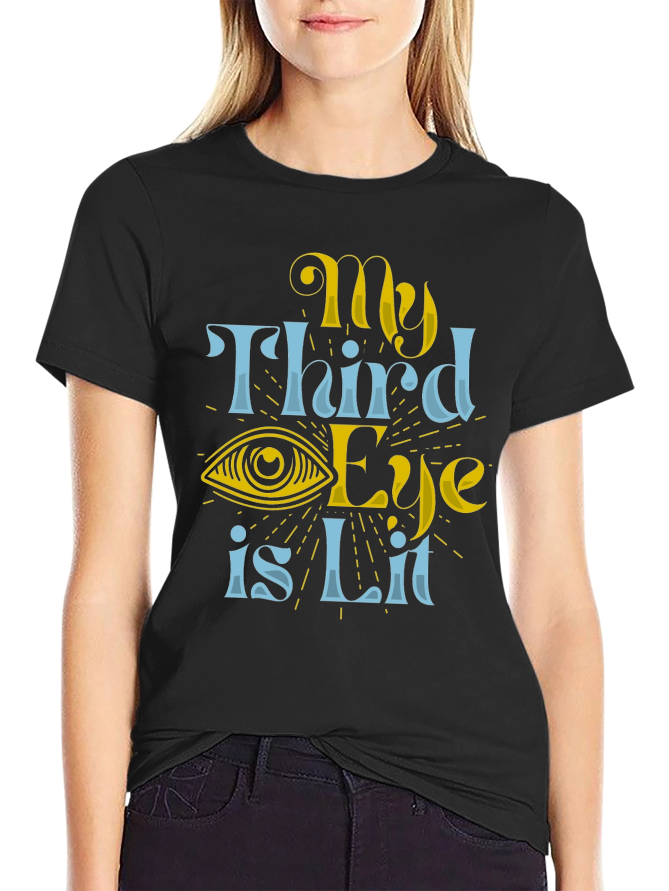 My Third Eye Is Lit Black T-Shirt