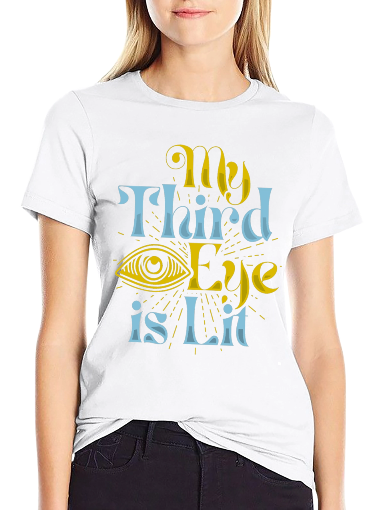 My Third Eye Is Lit Black T-Shirt