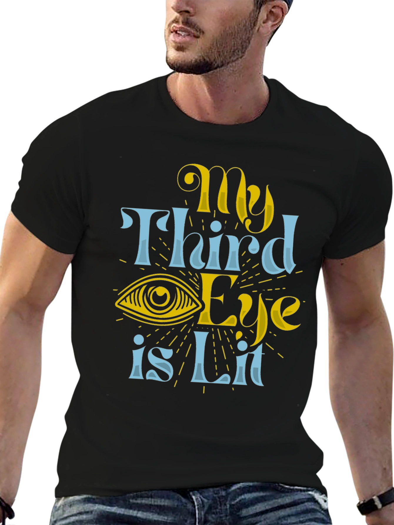 My Third Eye Is Lit Black T-Shirt