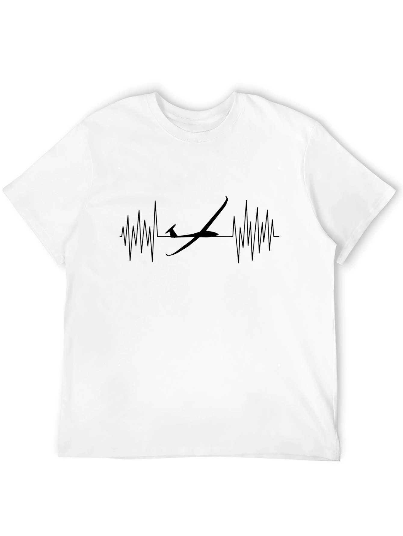 Glider Heartbeat Graphic Tee - Black