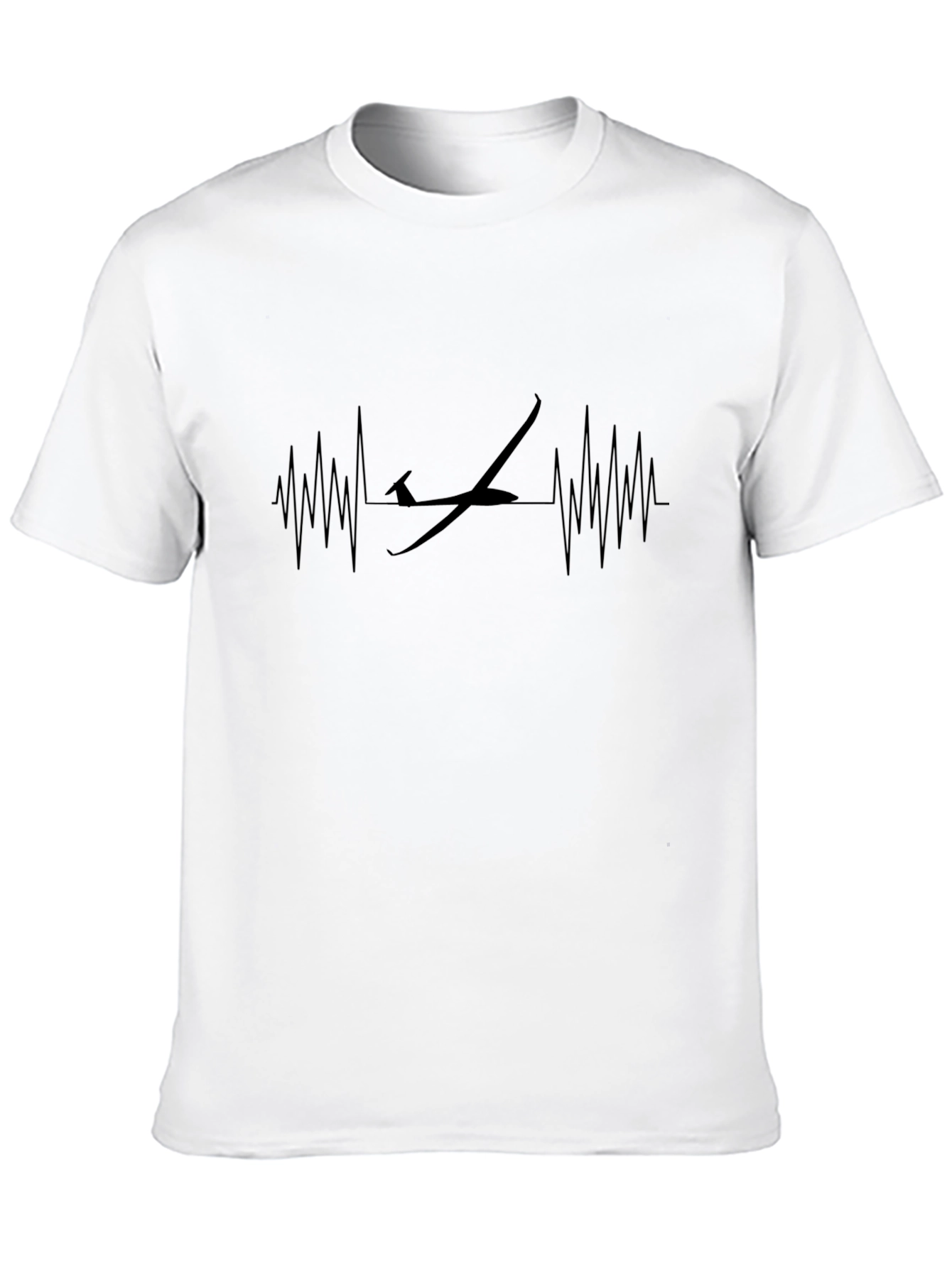 Glider Heartbeat Graphic Tee - Black