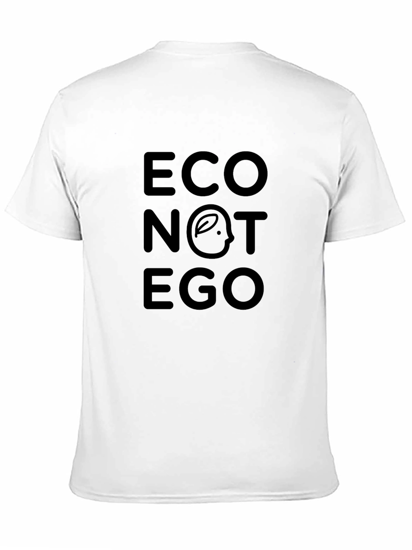 Eco Not Ego Black Graphic Tee