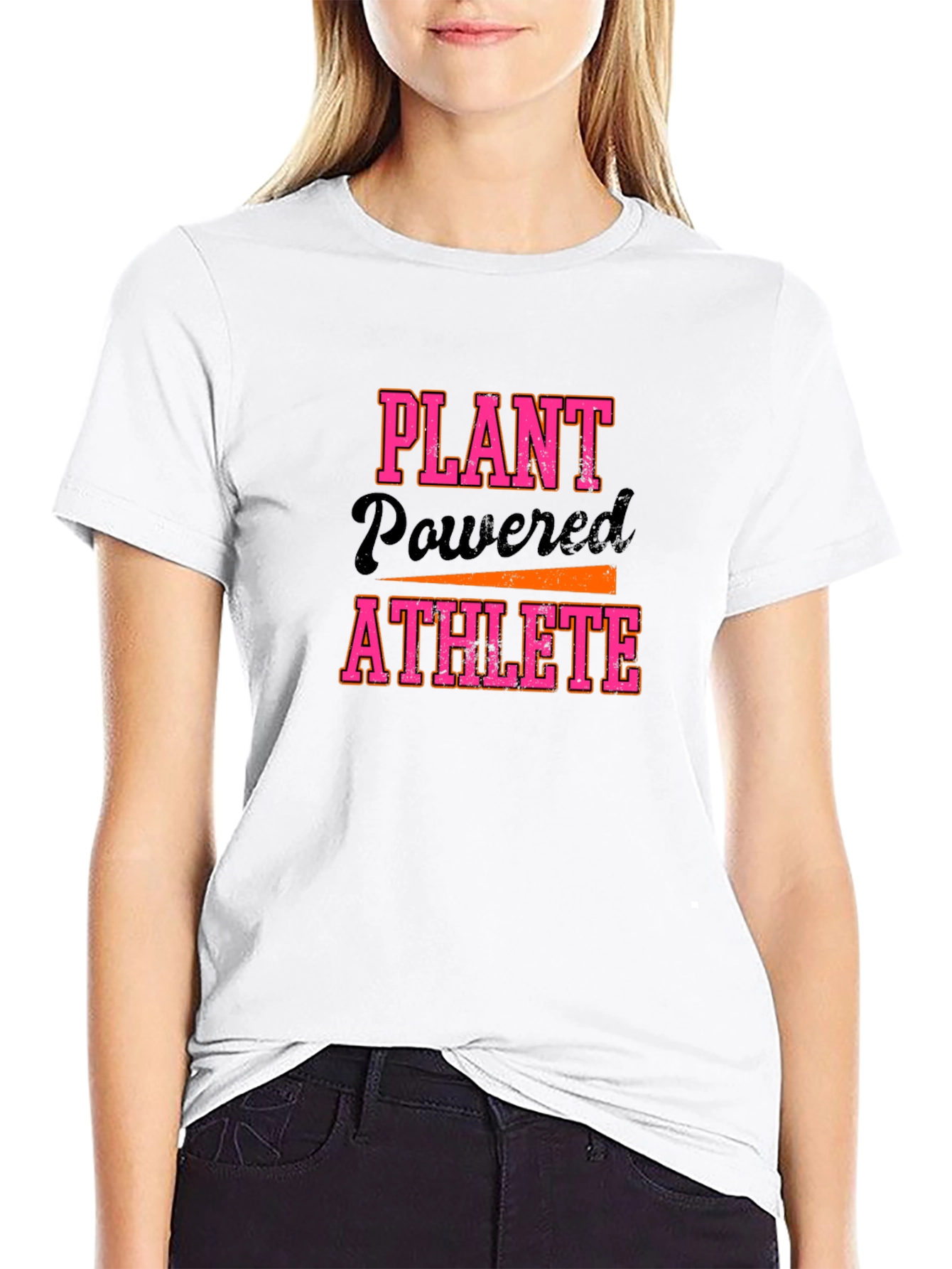 Plant Powered Athlete Black Graphic Tee