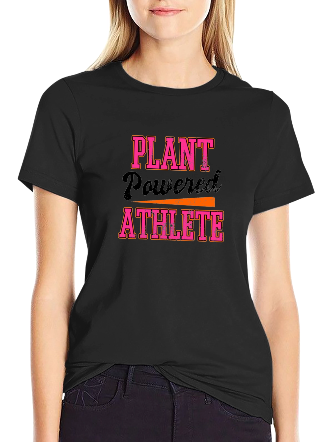 Plant Powered Athlete Black Graphic Tee