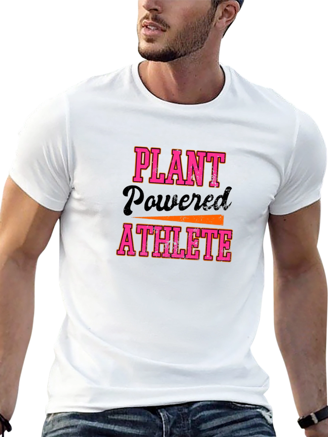 Plant Powered Athlete Black Graphic Tee