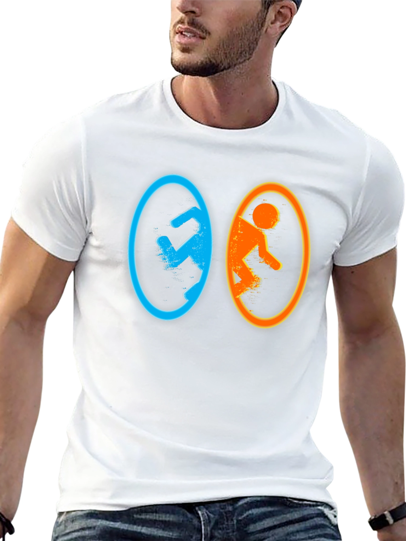 Portal Game Black Graphic Tee