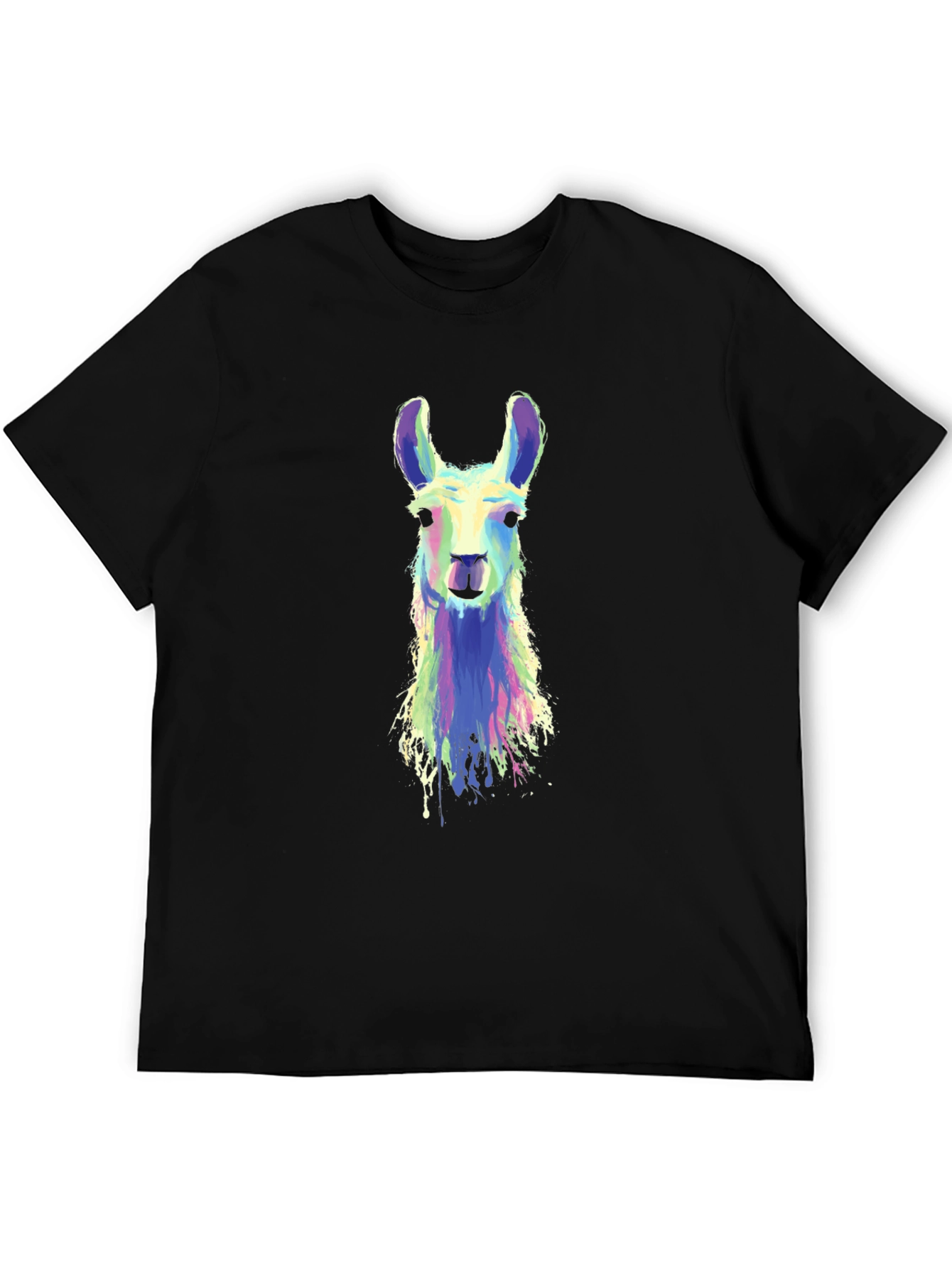 Llama Graphic Black T-Shirt