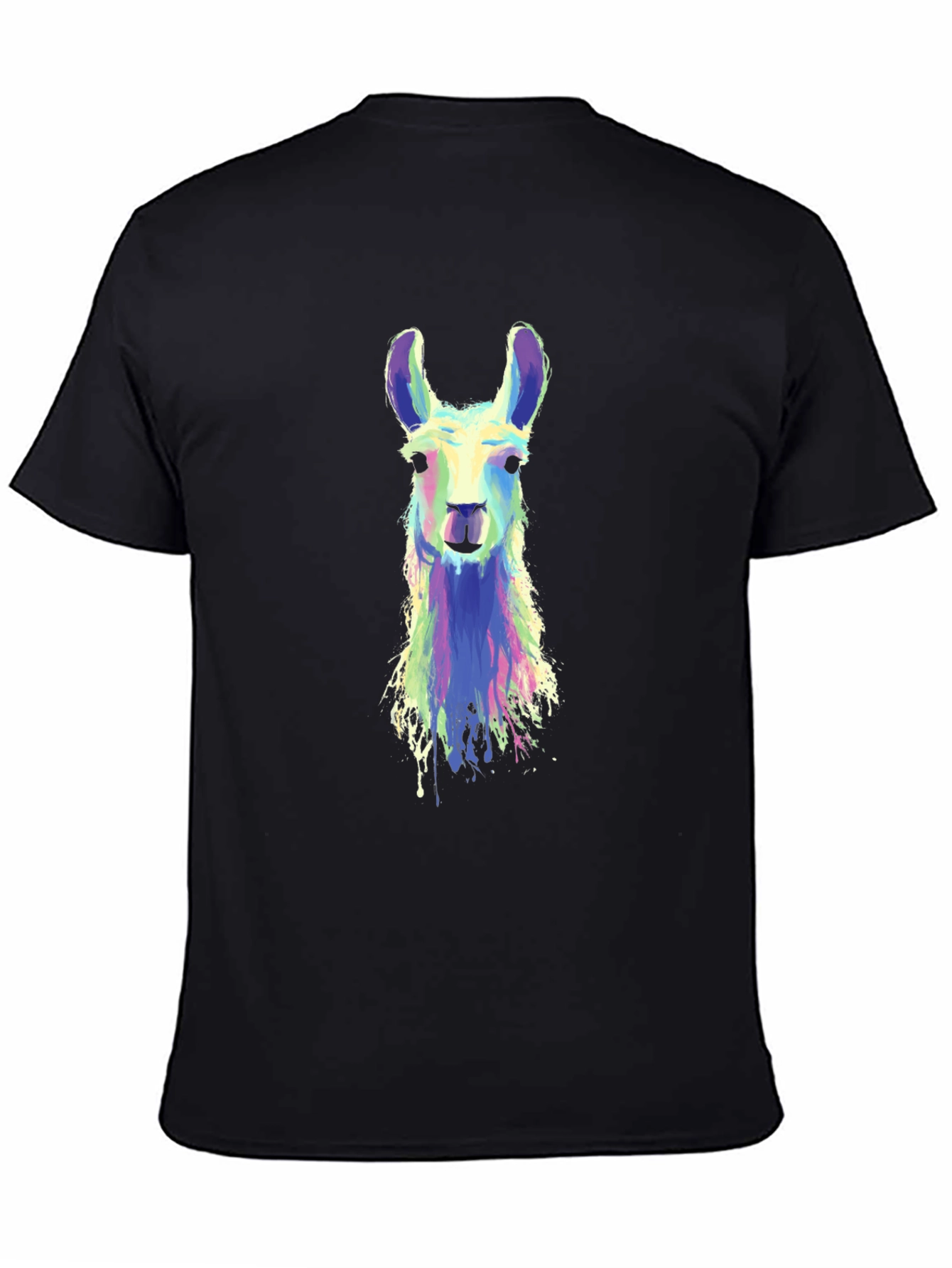 Llama Graphic Black T-Shirt