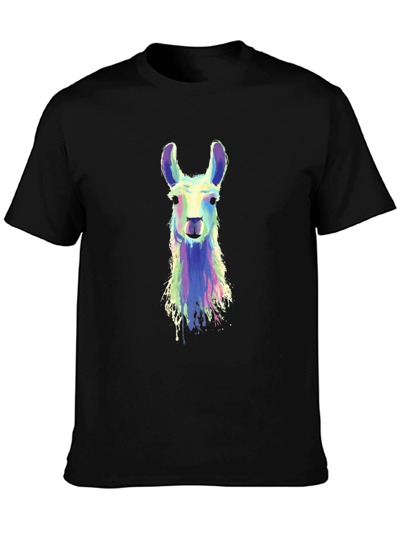 Llama Graphic Black T-Shirt