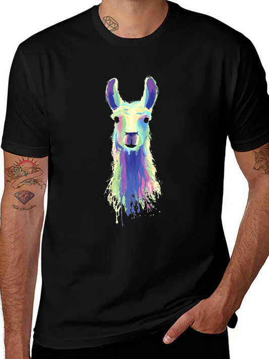Llama Graphic Black T-Shirt