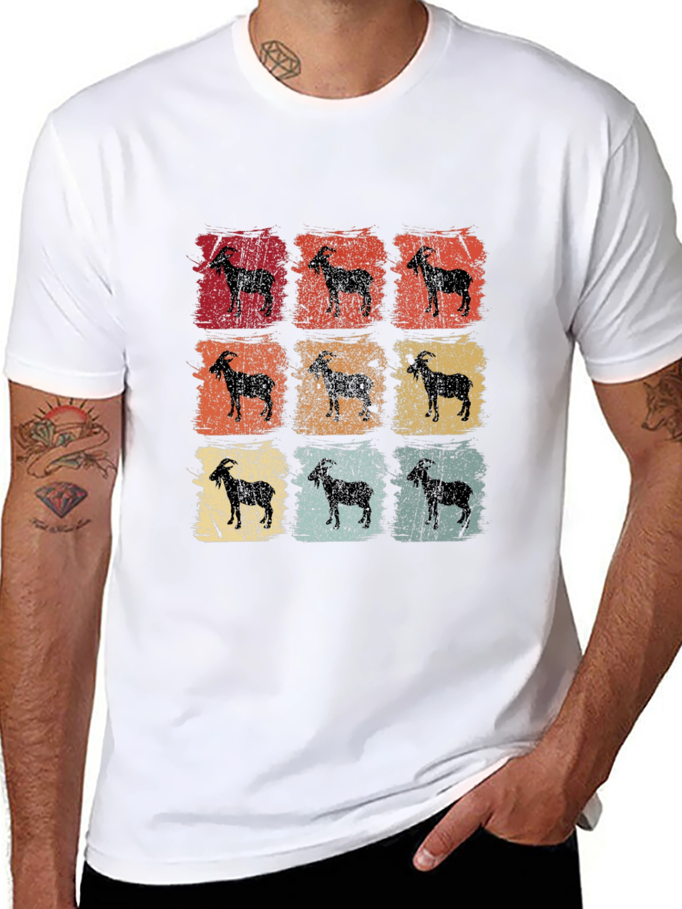 Retro Goat Silhouette T-Shirt