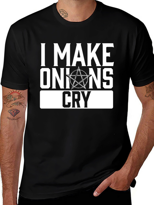 I Make Onions Cry Graphic Tee - Black