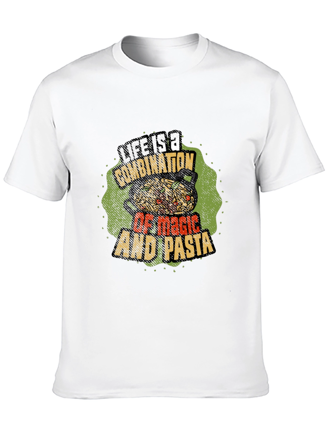Life is Magic & Pasta Graphic T-Shirt