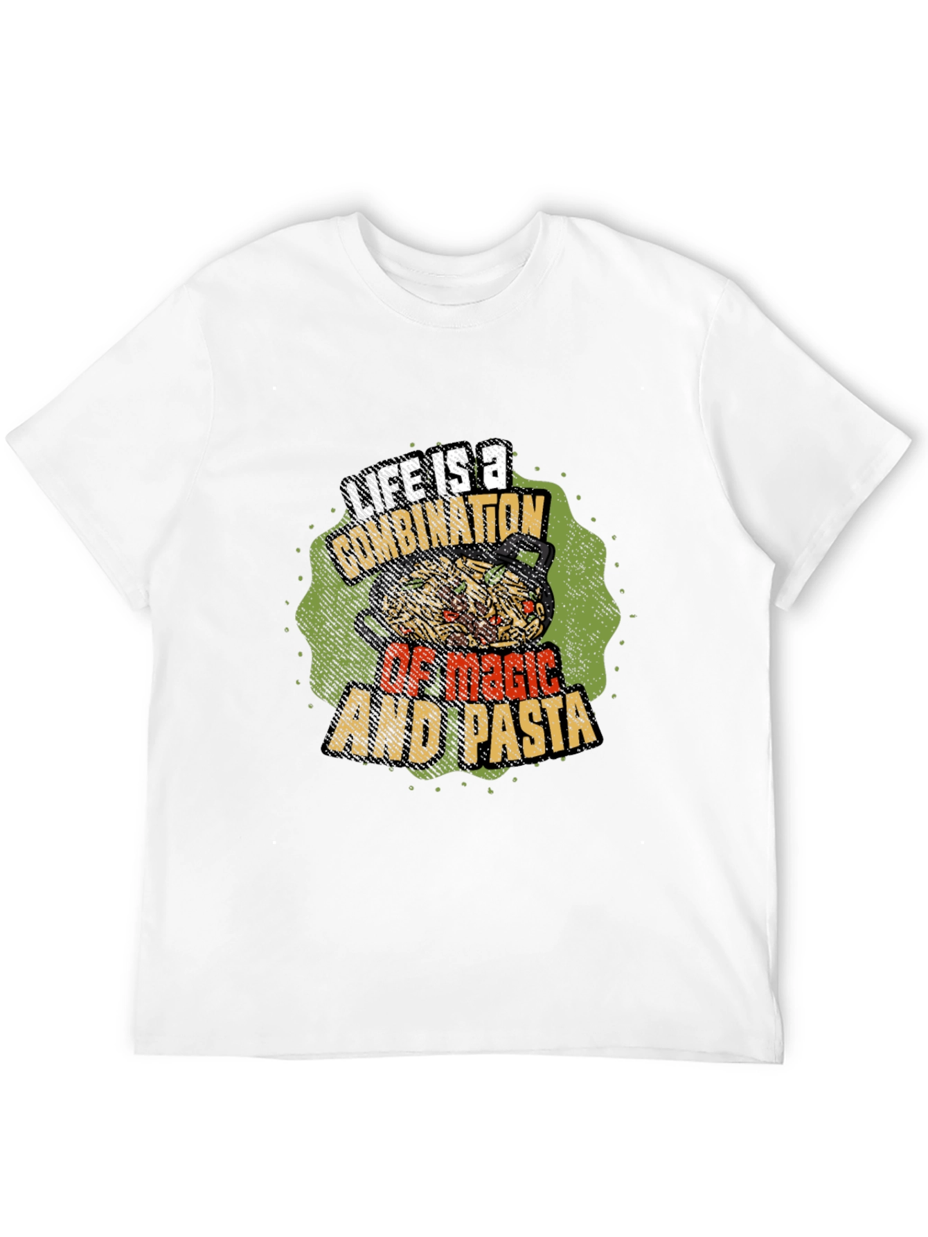 Life is Magic & Pasta Graphic T-Shirt