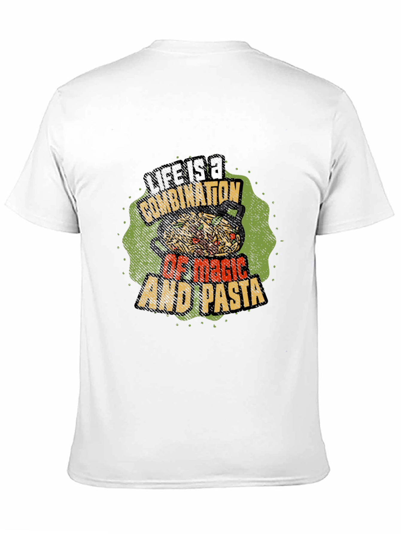 Life is Magic & Pasta Graphic T-Shirt