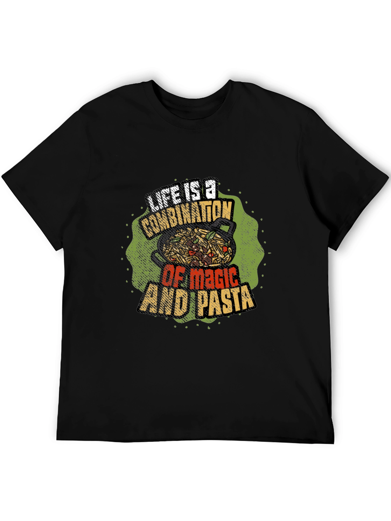 Life is Magic & Pasta Graphic T-Shirt