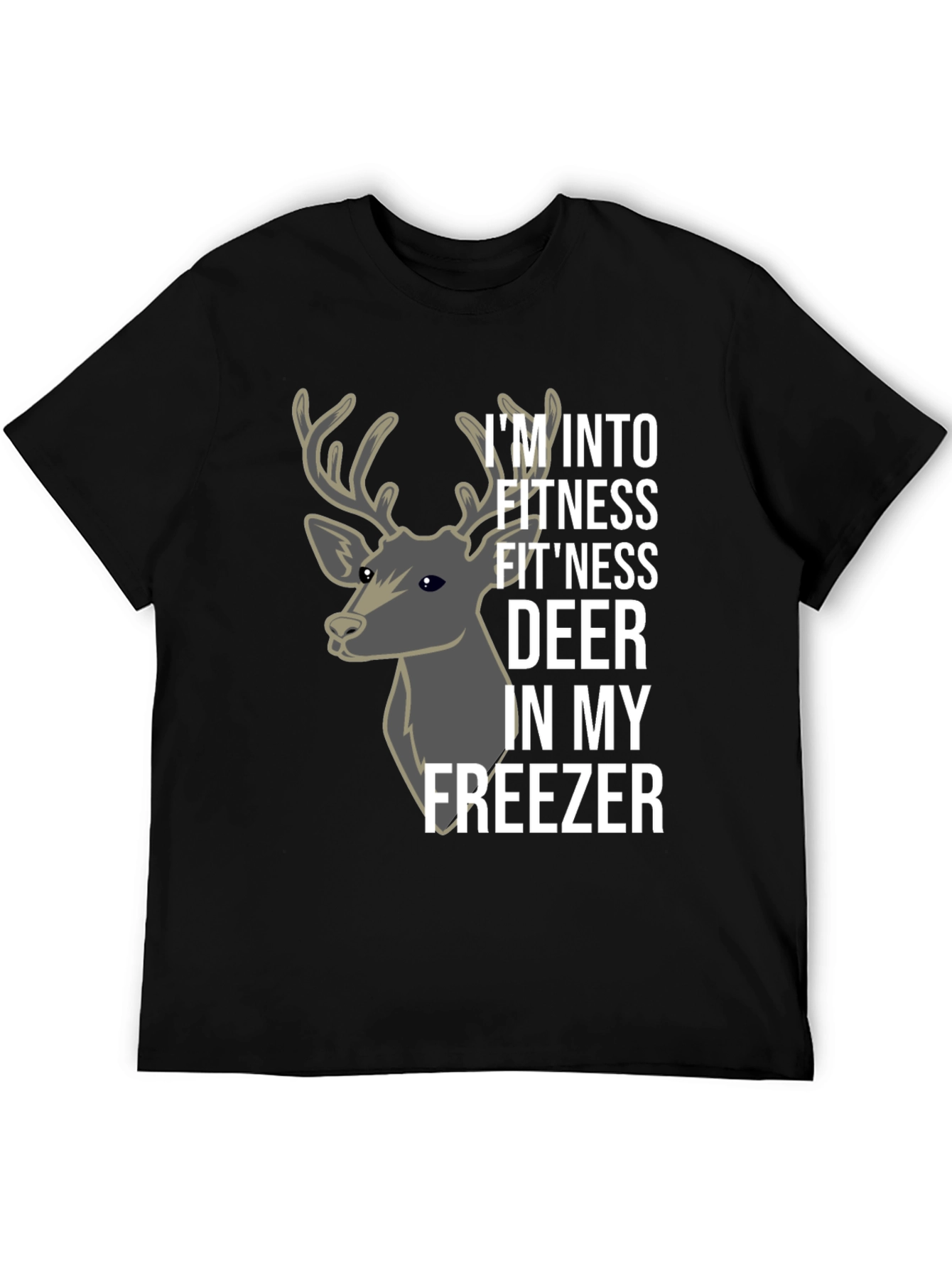 Fitness Deer T-Shirt - Funny Gym & Hunting Tee