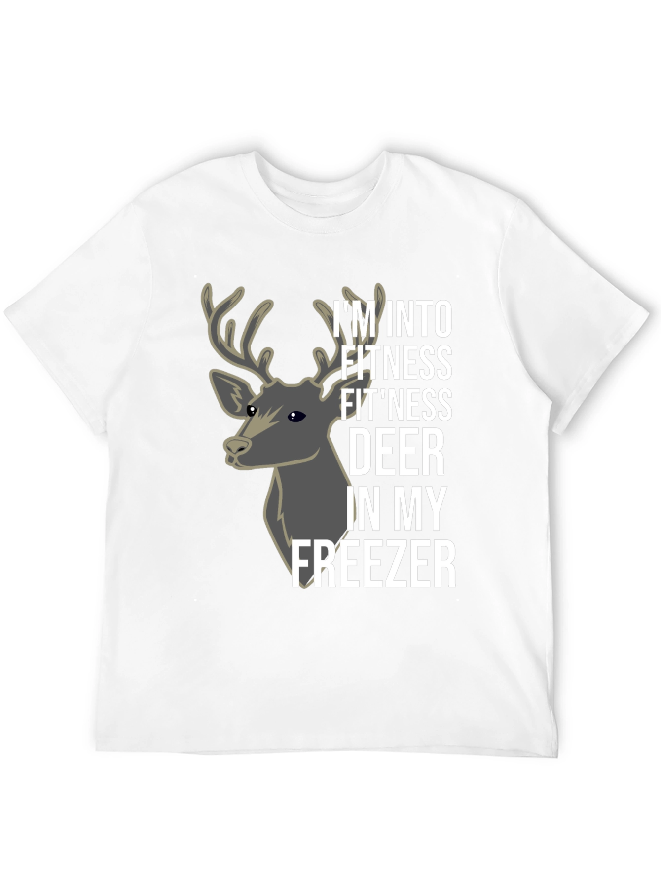 Fitness Deer T-Shirt - Funny Gym & Hunting Tee