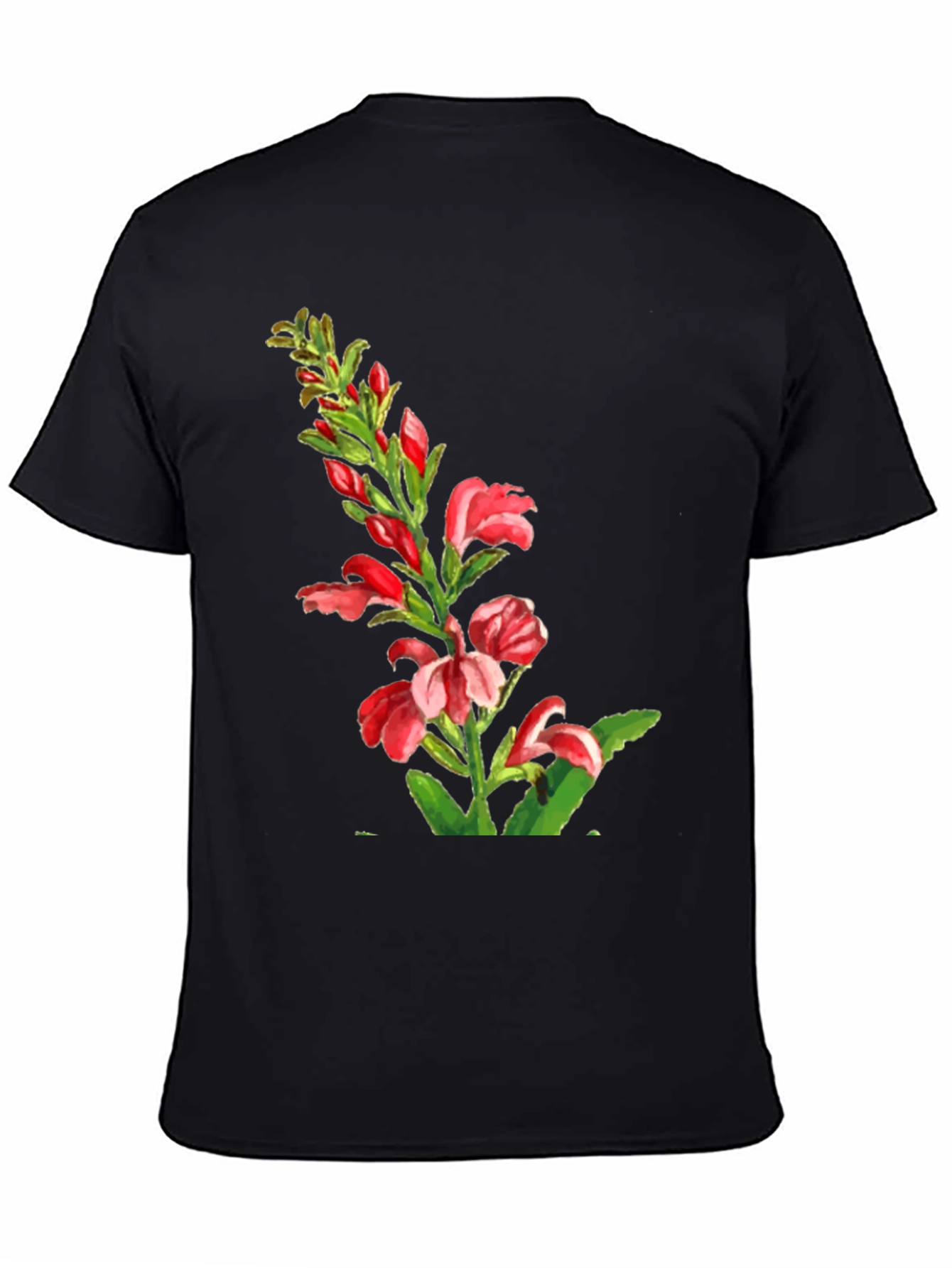 Floral Print Tee - Elegant Botanical Design