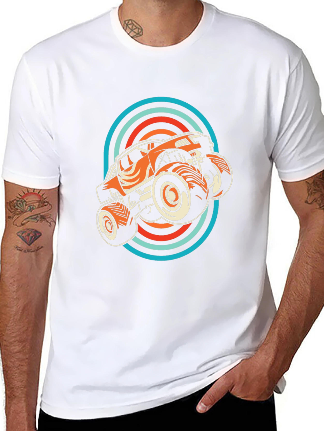 Monster Truck Retro Graphic Tee