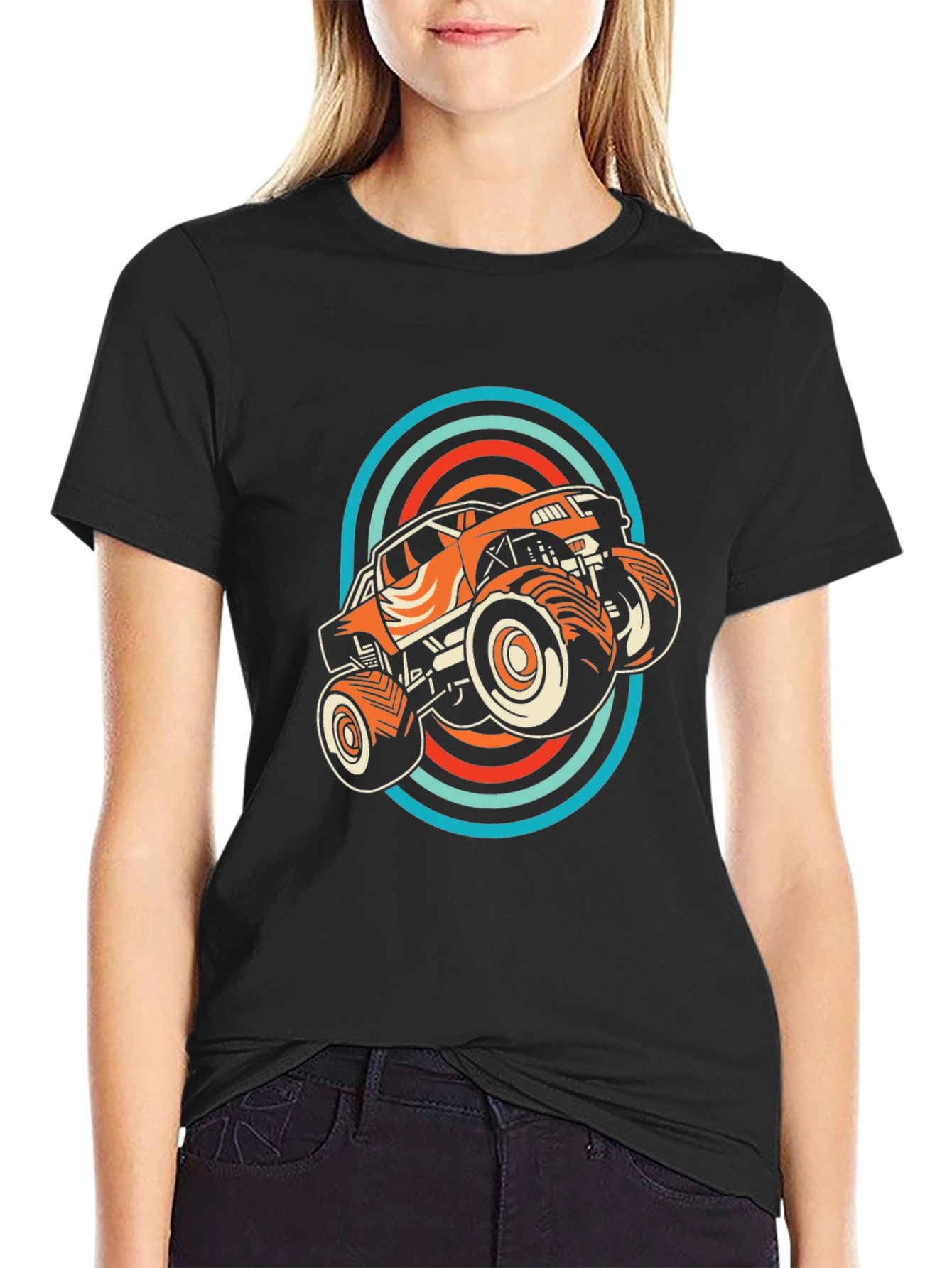 Monster Truck Retro Graphic Tee