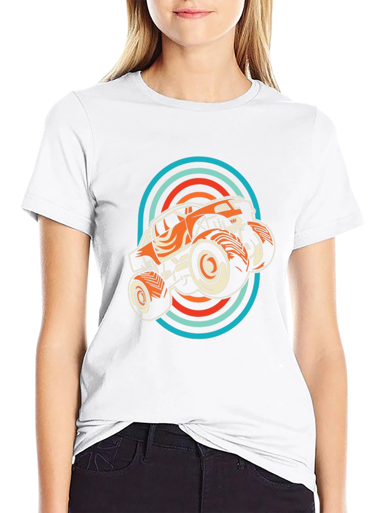 Monster Truck Retro Graphic Tee