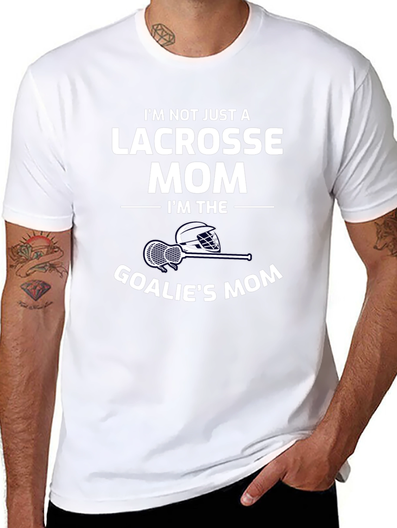Lacrosse Goalie Mom T-Shirt - Black