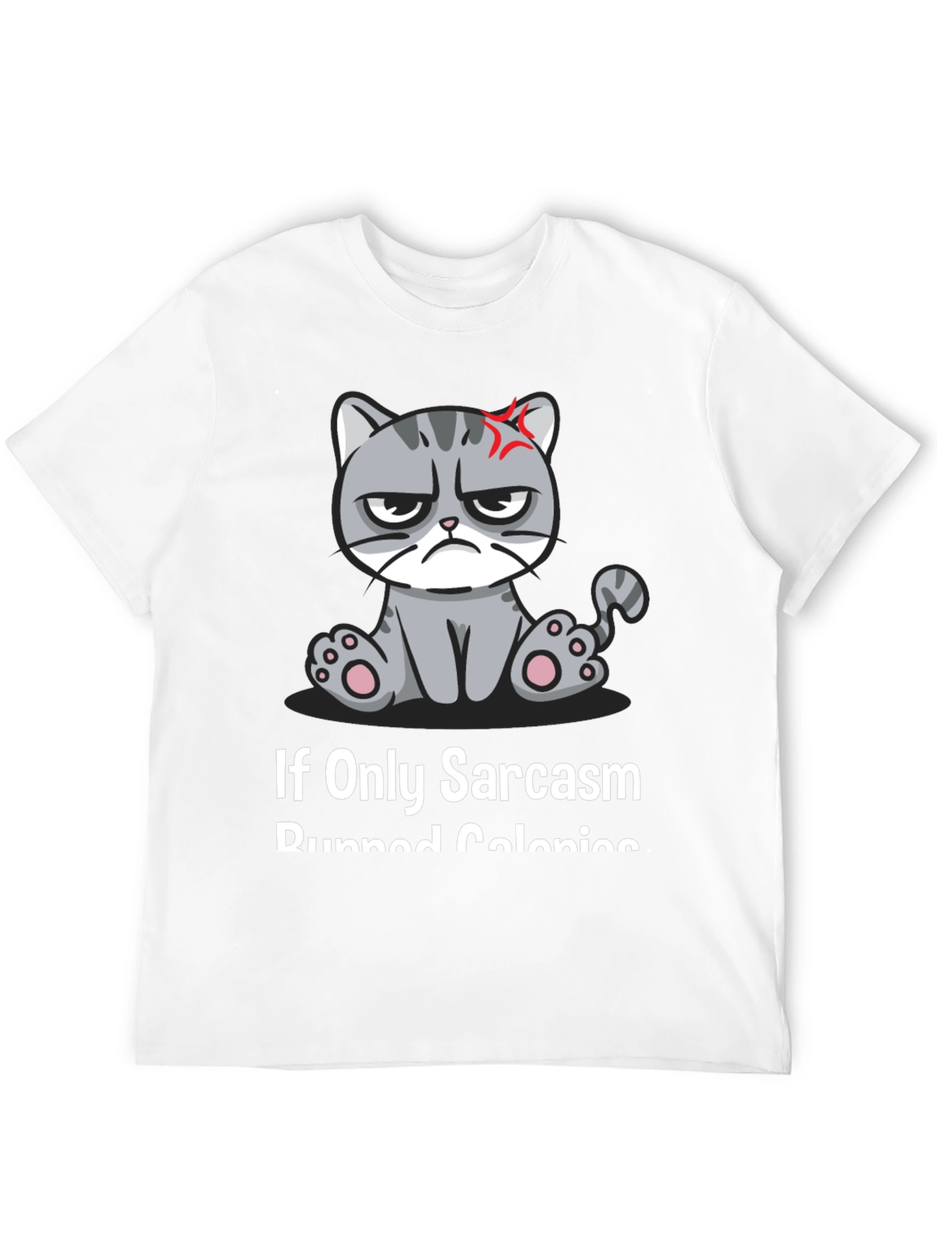 Sarcastic Cat T-Shirt - Grumpy Kitty Humor Tee