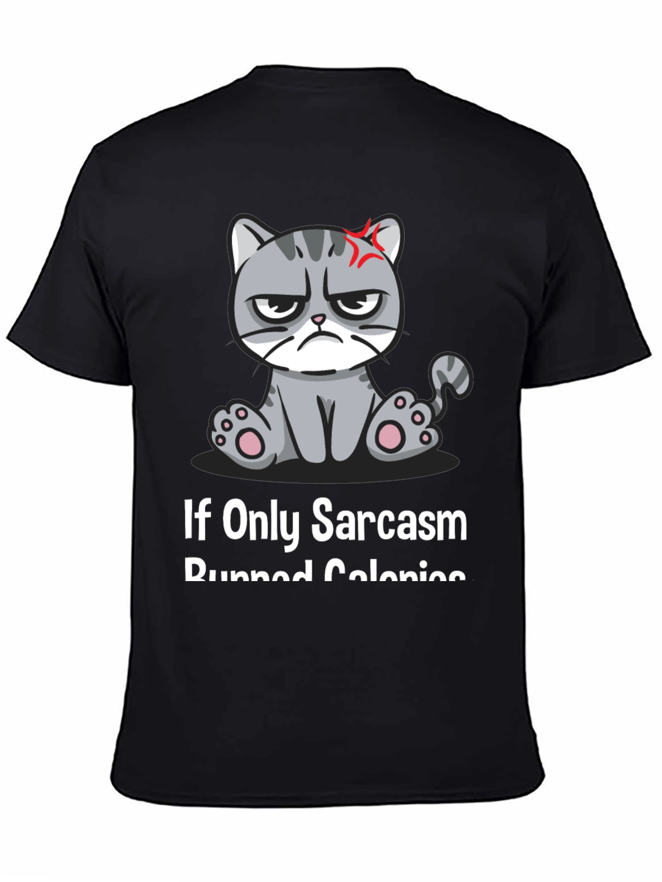 Sarcastic Cat T-Shirt - Grumpy Kitty Humor Tee