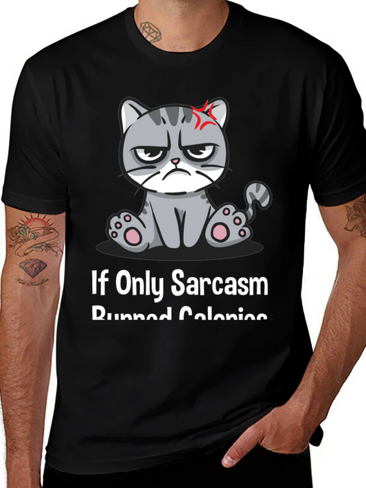 Sarcastic Cat T-Shirt - Grumpy Kitty Humor Tee