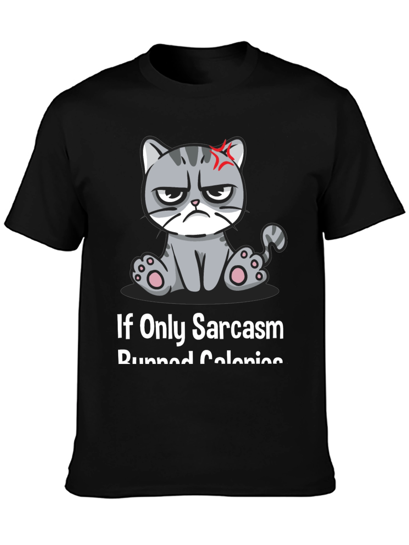 Sarcastic Cat T-Shirt - Grumpy Kitty Humor Tee