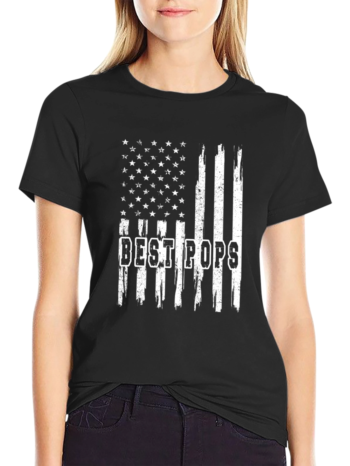 Best Pops American Flag Graphic Tee