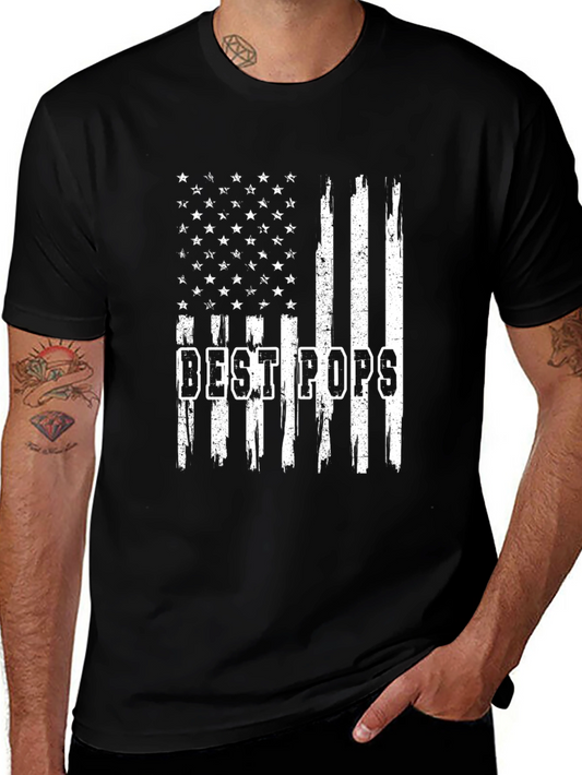Best Pops American Flag Graphic Tee