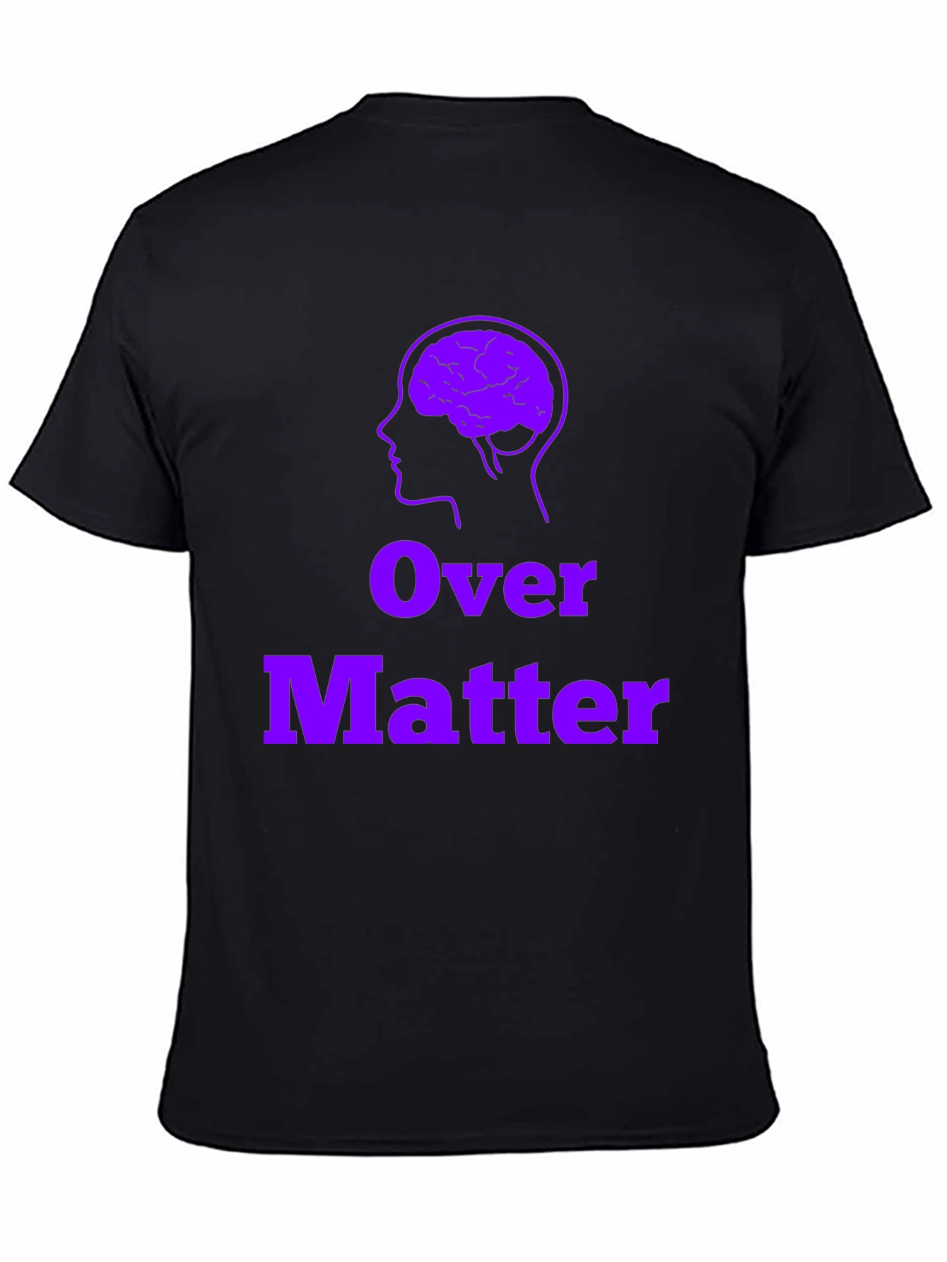 Brain Over Matter Black T-Shirt - Mental Strength Tee