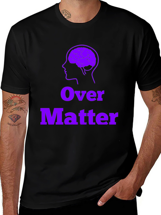 Brain Over Matter Black T-Shirt - Mental Strength Tee