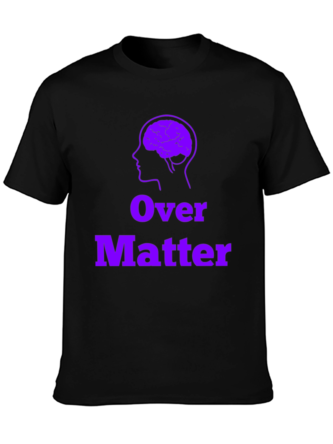 Brain Over Matter Black T-Shirt - Mental Strength Tee