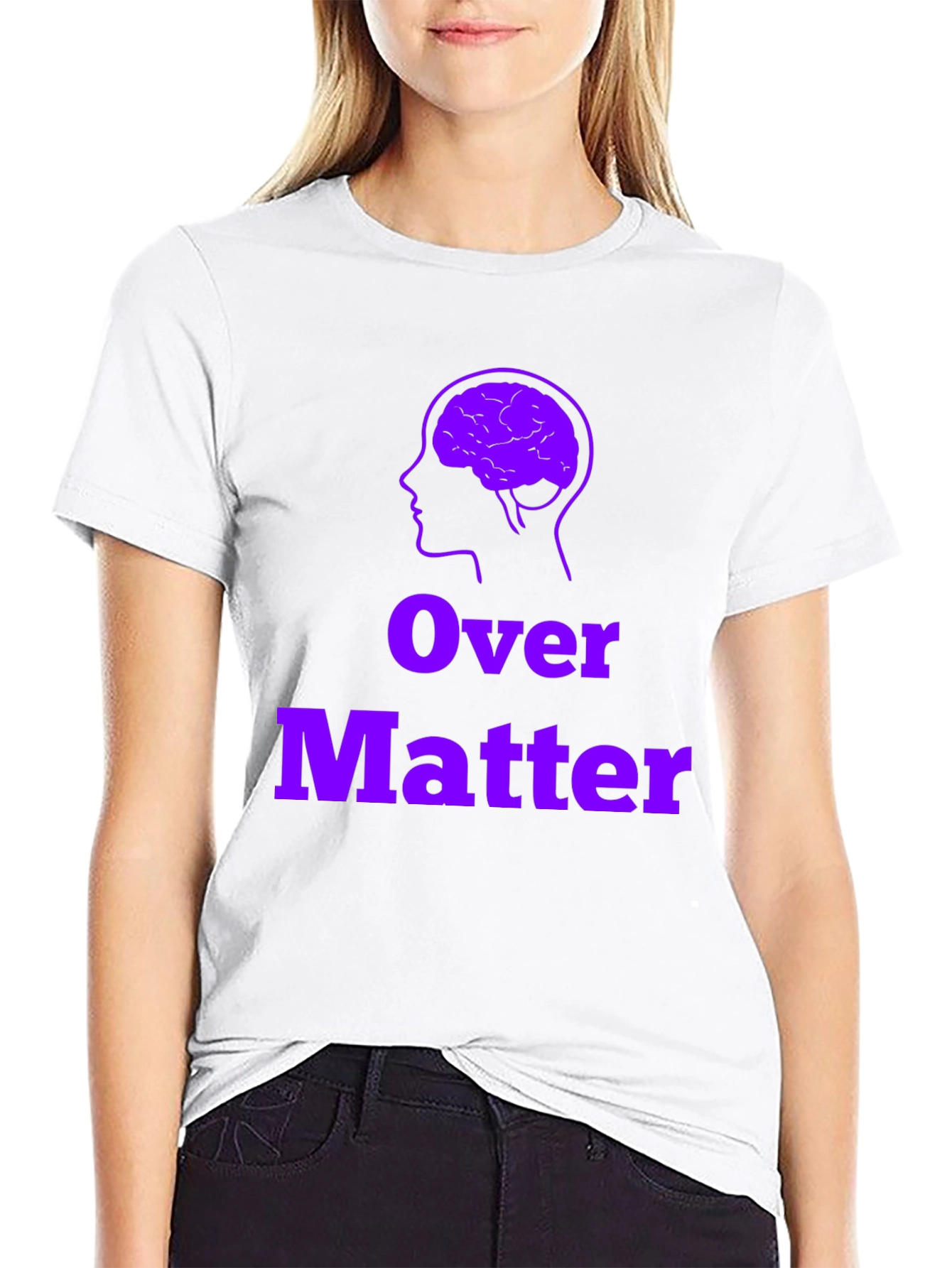 Brain Over Matter Black T-Shirt - Mental Strength Tee