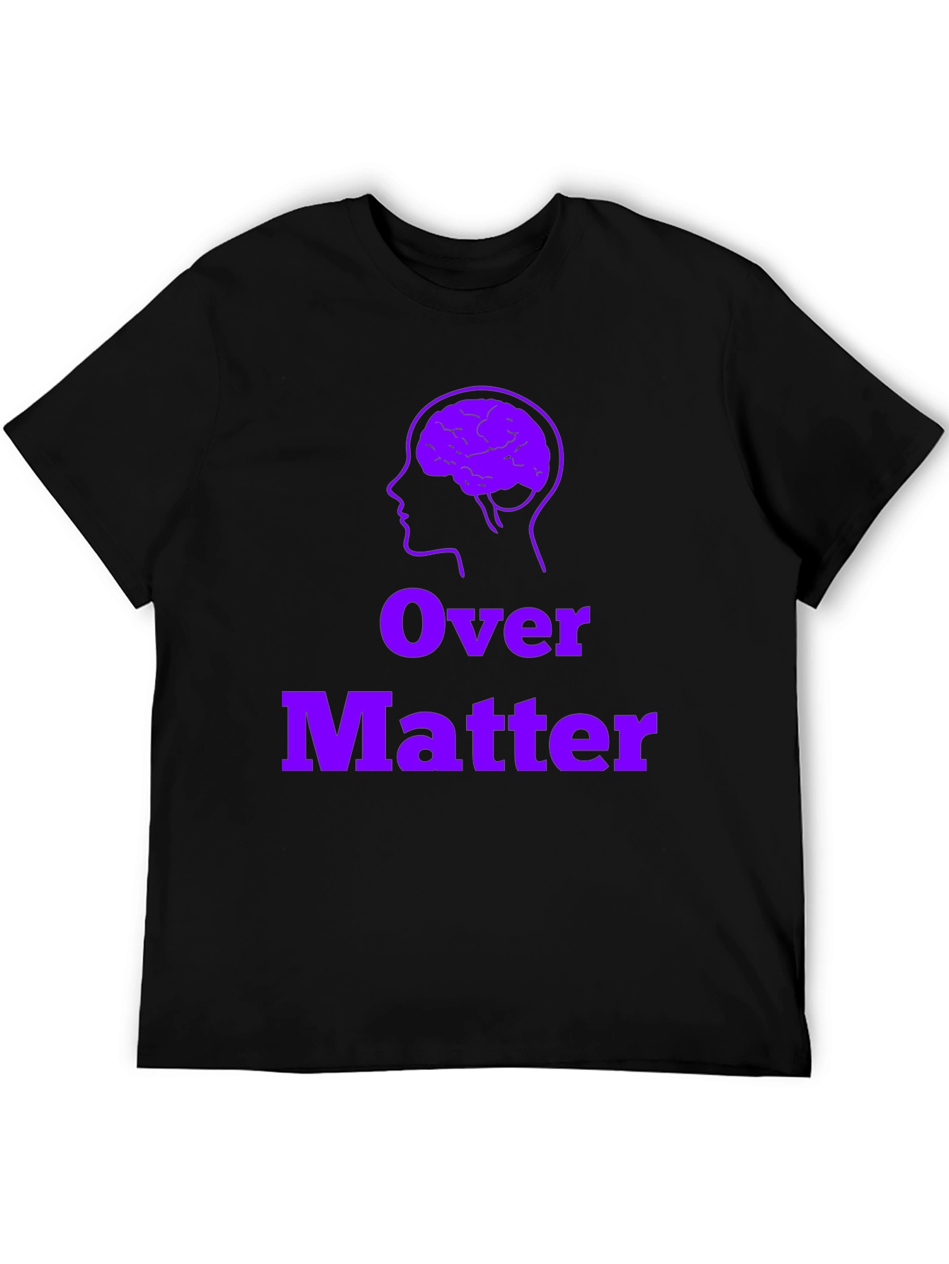 Brain Over Matter Black T-Shirt - Mental Strength Tee