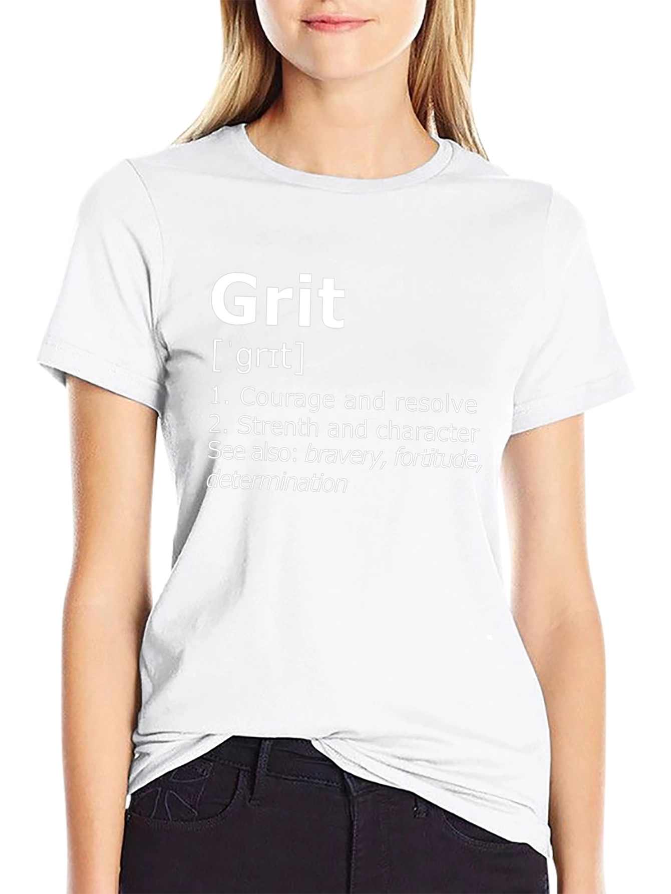 Grit Definition Graphic Tee - Courage & Resolve T-Shirt