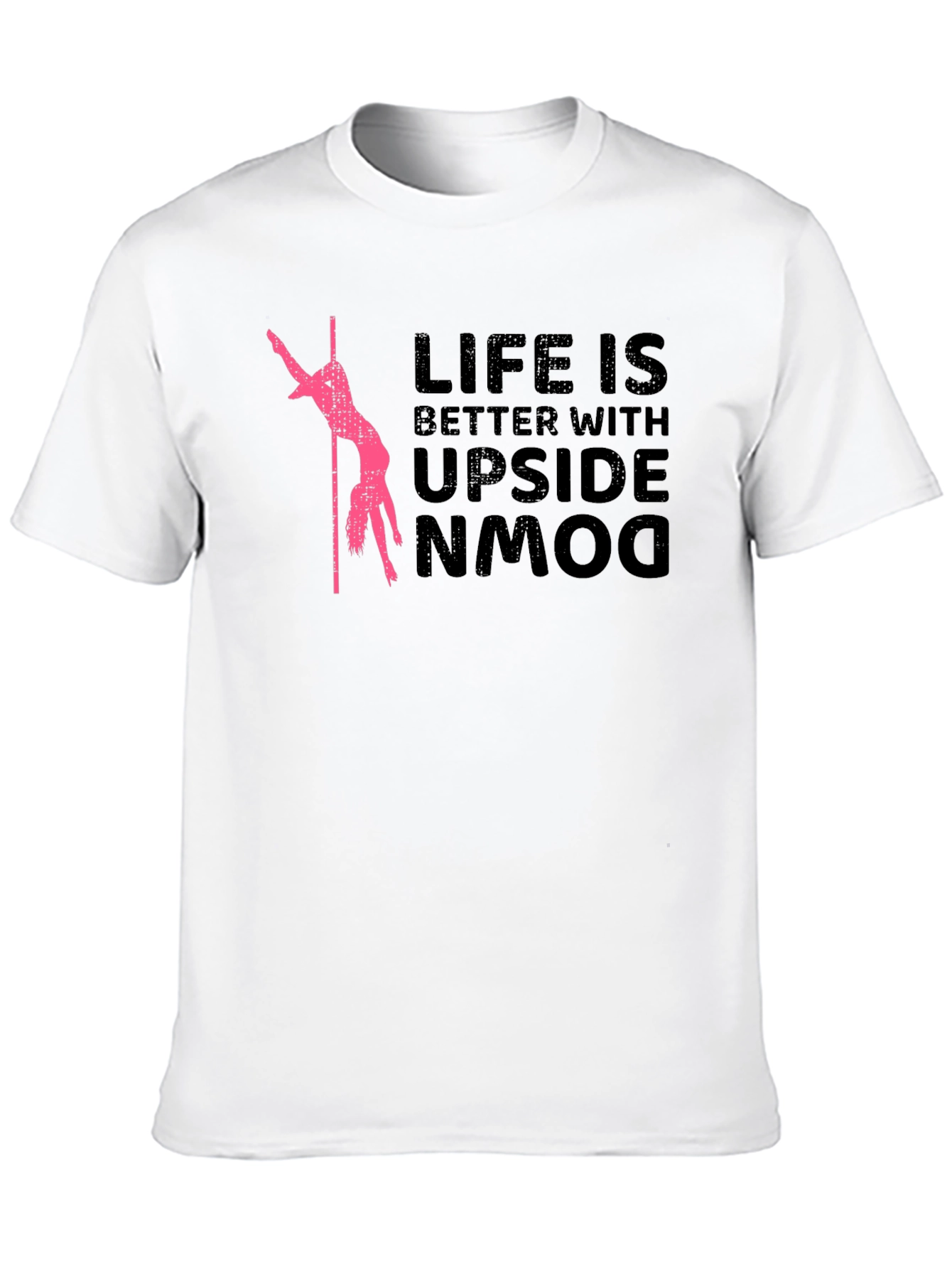 Upside Down Life Graphic Tee - Black