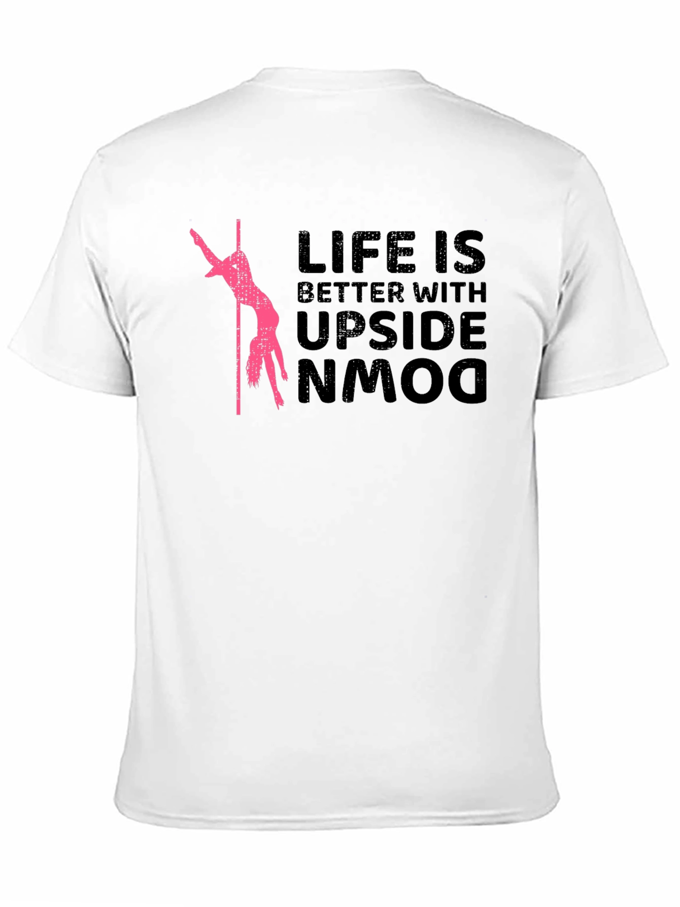 Upside Down Life Graphic Tee - Black