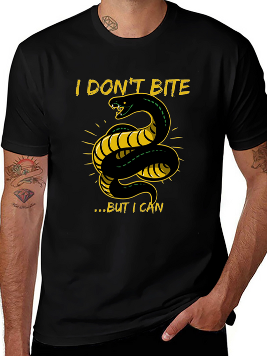 I Dont Bite T-Shirt - Snake Graphic Tee