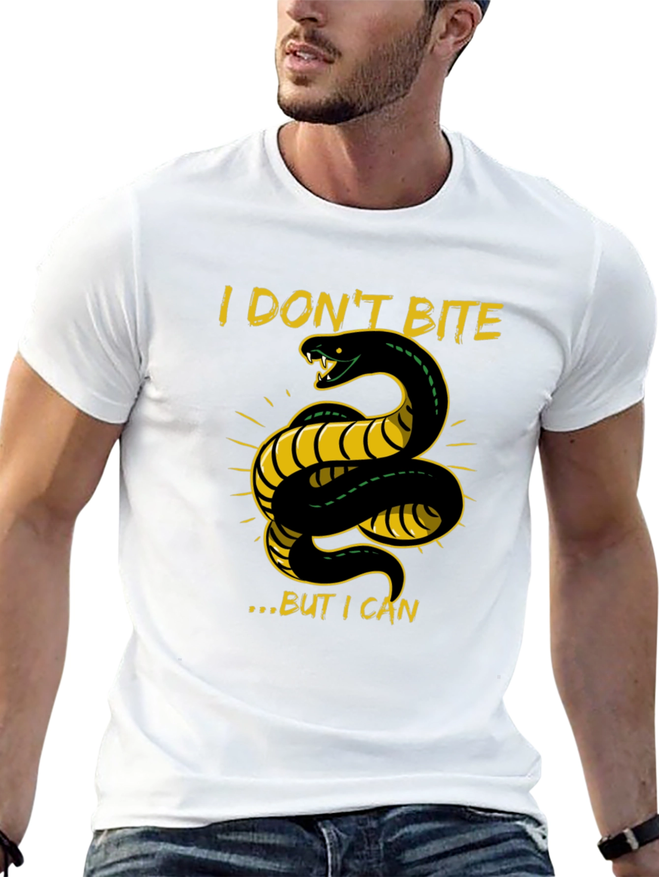 I Dont Bite T-Shirt - Snake Graphic Tee