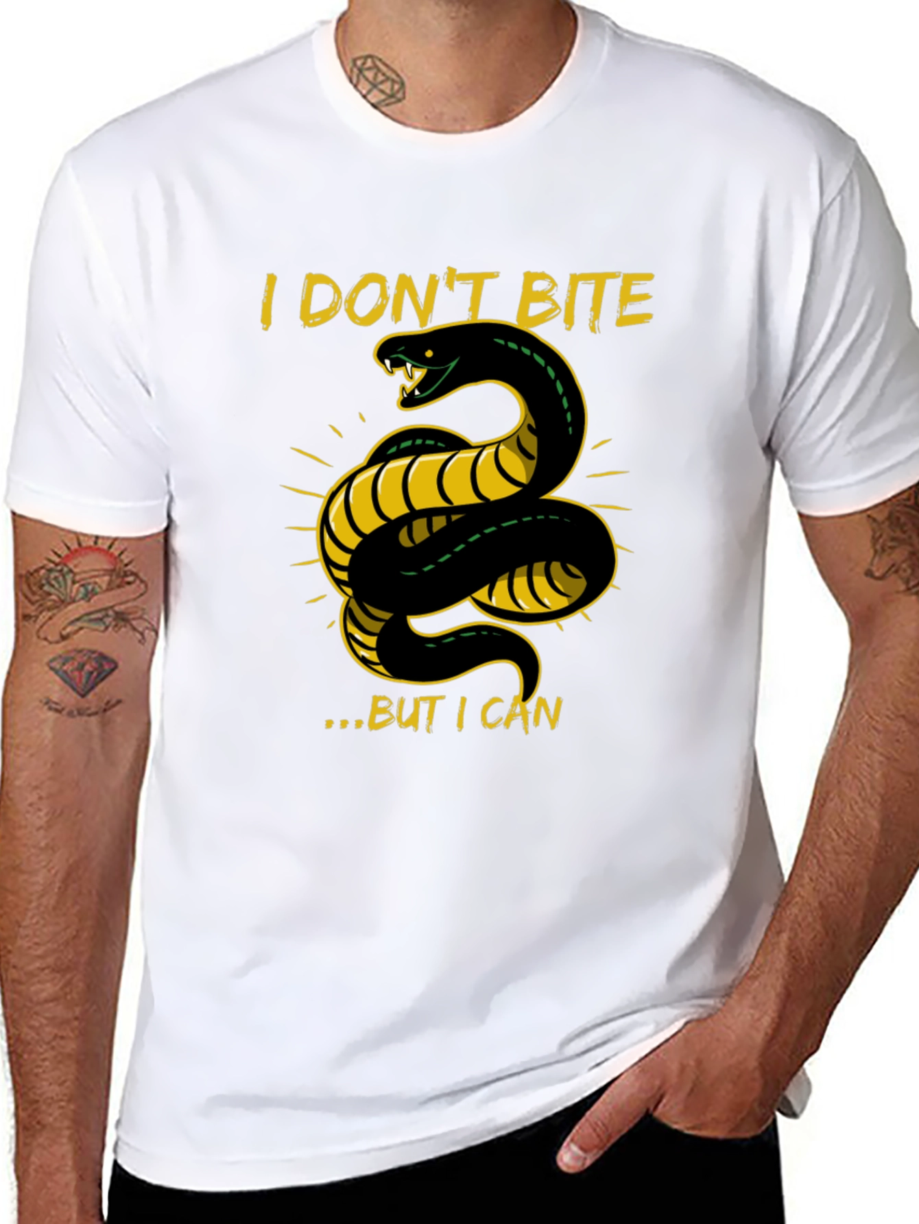 I Dont Bite T-Shirt - Snake Graphic Tee